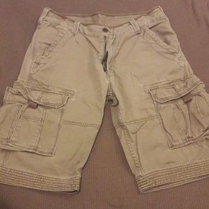 Levi Khaki Cargo Shorts